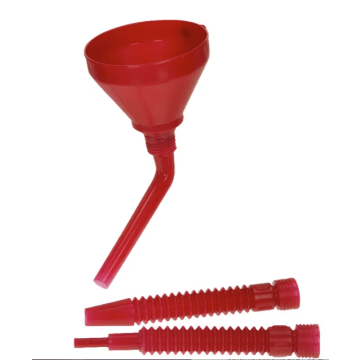 Entonnoir plastique avec tuyau flexible